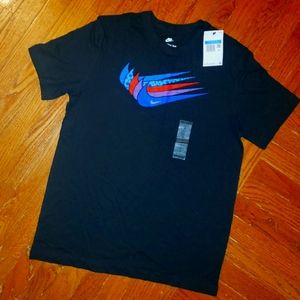 Nike men's black retro t-shirt.